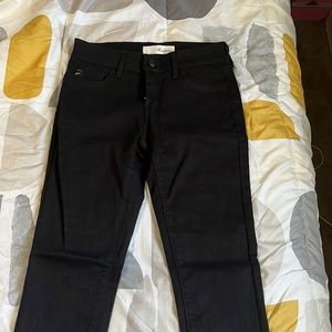 Black skinny jeans. A little low waisted